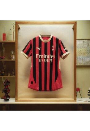 Camiseta Puma Hombre Local Del AC Milan 24/25- Rojo-Negro
