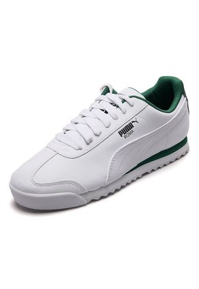 Tenis Lifestyle Blancos-Verdes Puma Roma Basic
