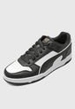 Tenis Lifestyle Negro-Blanco-Dorado Puma RBD Game Low de Puma