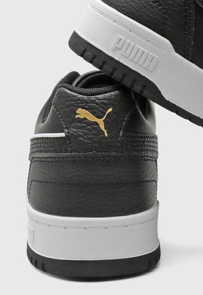 Tenis Lifestyle Negro-Blanco-Dorado Puma RBD Game Low