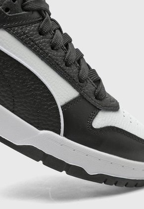 Tenis Lifestyle Negro-Blanco-Dorado Puma RBD Game Low