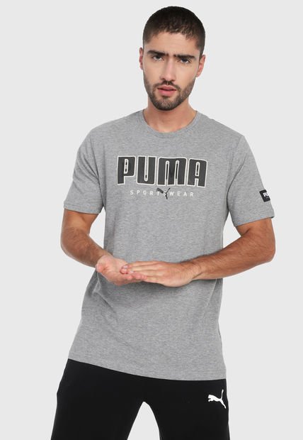 Camiseta Gris-Negro-Blanco Polera Athletics - Compra Ahora | Dafiti