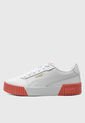 Tenis Lifestyle Blanco-Coral-Dorado Puma Carina 2.0 de Puma