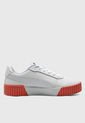 Tenis Lifestyle Blanco-Coral-Dorado Puma Carina 2.0 de Puma