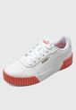 Tenis Lifestyle Blanco-Coral-Dorado Puma Carina 2.0 de Puma