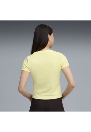 Tshirt Puma Original Wardrobe Ess Slim Amarillo Para Mujer