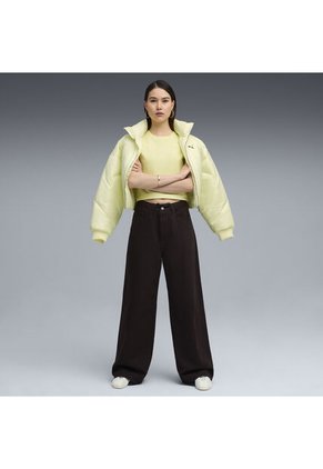 Tshirt Puma Original Wardrobe Ess Slim Amarillo Para Mujer