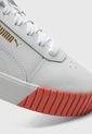 Tenis Lifestyle Blanco-Coral-Dorado Puma Carina 2.0 de Puma
