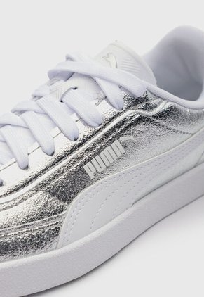 Tenis PUMA Club II Era Metallic Plateado