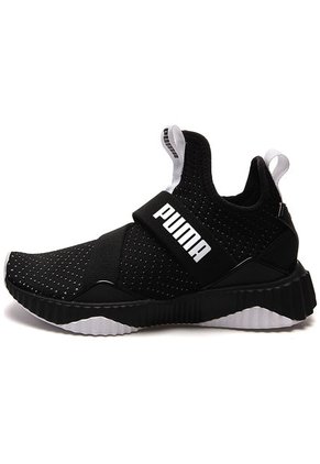 Tenis Running Negro-Blanco Puma Defy Mid Core
