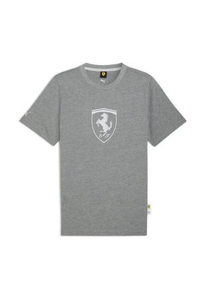 Camisa Deportiva Puma Ferrari Sportswear Shield Gris Hombre