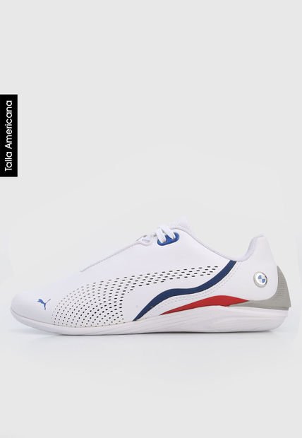 Tenis Lifestyle Blanco-Azul Navy-Rojo Puma BMW MMS Drift Cat Decima  