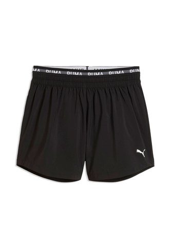 Pantaloneta Deportiva Puma Double Waistband Negro Para Mujer Puma