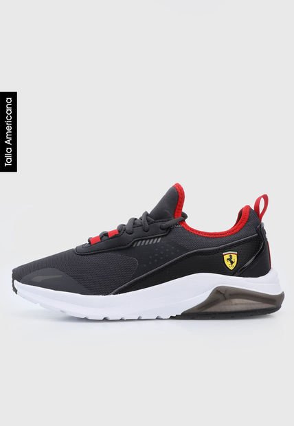 Tenis Lifestyle Gris-Negro-Rojo Puma Ferrari Electron E Pro