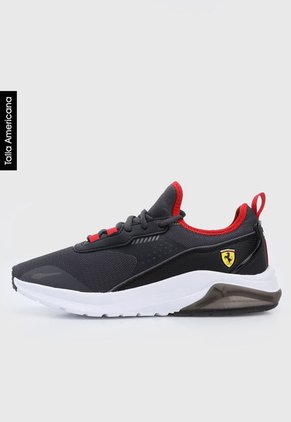 Tenis Lifestyle Gris-Negro-Rojo Puma Ferrari Electron E Pro