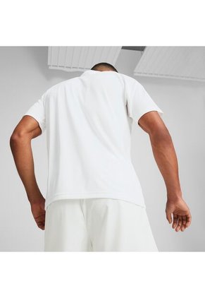 Camisa Tipo Polo Puma Teamliga Multisport Blanco Para Hombre