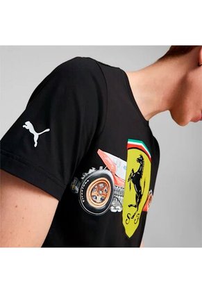 Camiseta Negro-Amarillo-Rojo Puma Ferrari