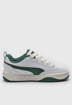 Tenis Skateboarding Blanco-Verde-Beige Puma Park Lifestyle