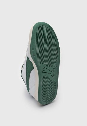 Tenis Skateboarding Blanco-Verde-Beige Puma Park Lifestyle