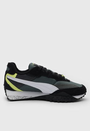 Tenis Lifestyle Verde-Negro-Lima Puma Blktop Rider