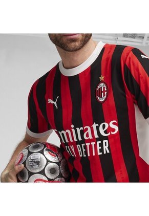 Camiseta Puma Hombre Ac Milan Home 24/25- Rojo-Negro