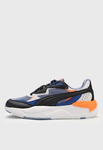 Tenis Lifestyle Negro-Gris-Naranja Puma X-Ray Speed