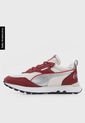Tenis Lifestyle Beige-Rojo-Plateado Puma Rider FV Coca Cola   de Puma