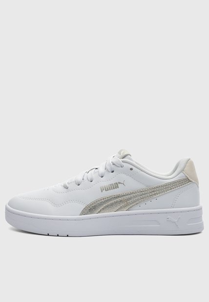 Tenis Lifestyle PUMA Court Lally Metallic Blanco