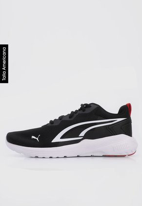 Tenis Lifestyle Negro-Blanco-Rojo Puma All Day Active