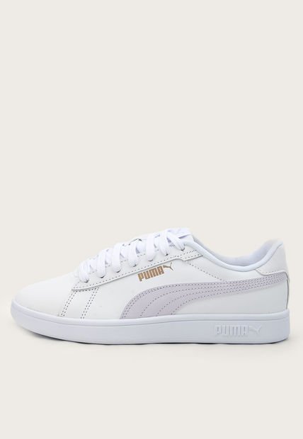 Tenis Lifestyle Blanco-Lila-Dorado Puma Smash 3.0L