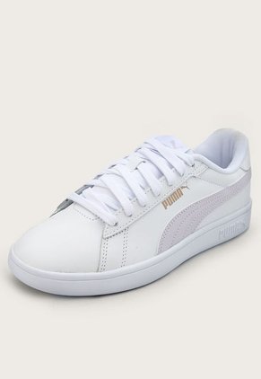 Tenis Lifestyle Blanco-Lila-Dorado Puma Smash 3.0L