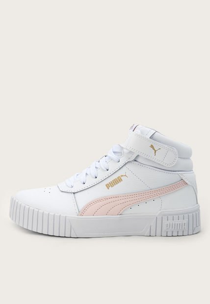 Tenis Lifestyle Blanco-Rosa Puma Carina 2.0 Mid