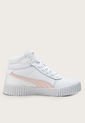 Tenis Lifestyle Blanco-Rosa Puma Carina 2.0 Mid de Puma