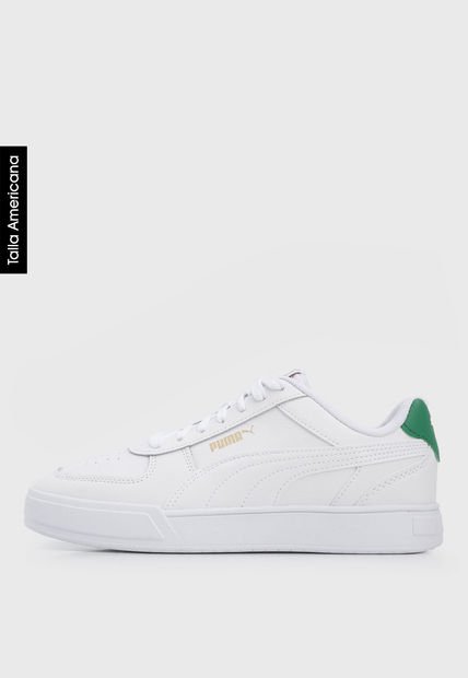 Tenis Lifestyle Blanco-Verde-Dorado Puma Caven