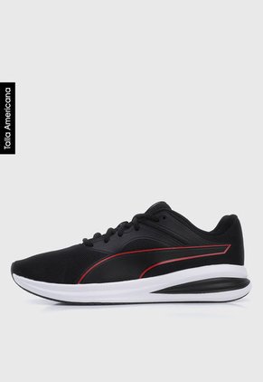 Tenis Running Negro-Blanco-Rojo Puma Transport