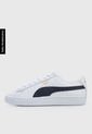 Tenis Lifestyle Blanco-Azul-Dorado Puma Basket Classic XXI de Puma