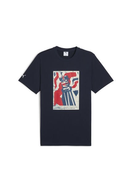 Camisa Marca Puma F1 Great Britain Original Azul Hombre