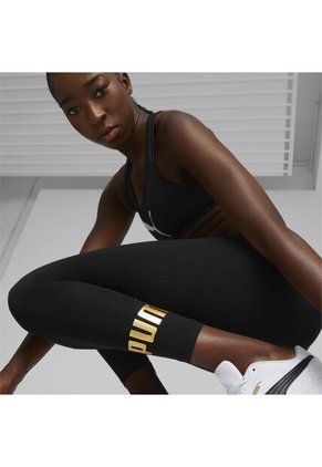 Leggings Puma Original Essential+ Metallic Negro Para Mujer