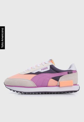 Tenis Lifestyle Beige-Salmón-Violeta Puma Puma Future Rider Play On
