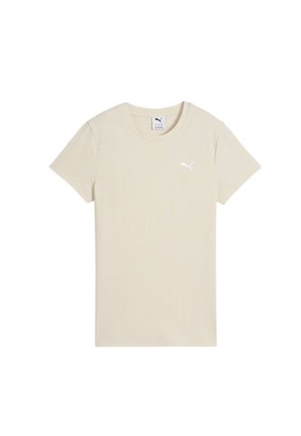 Tshirt Camisa Marca Puma Elevated Rib Original Blanco Mujer Puma