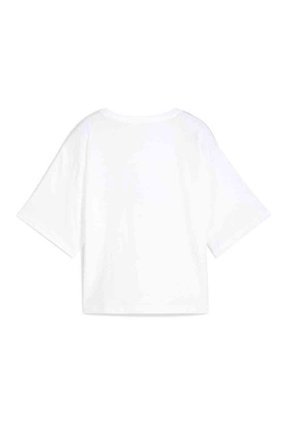 Tshirt Camisa Marca Puma Cropped W Original Blanco Mujer