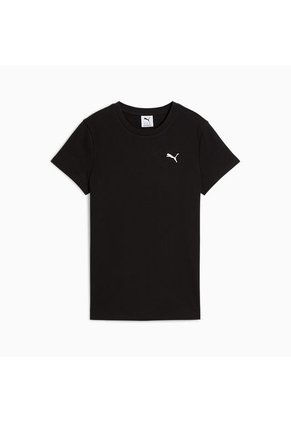 Tshirt Camisa Marca Puma Elevated Rib Original Negro Mujer