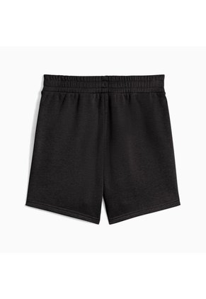 Short Deportivo Marca Puma High-Waist Original Negro Mujer