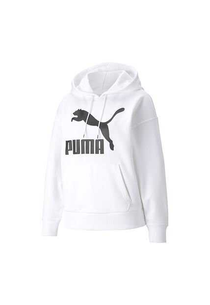 Busos Con Capucha Puma Originales Classics Logo Blanco Mujer