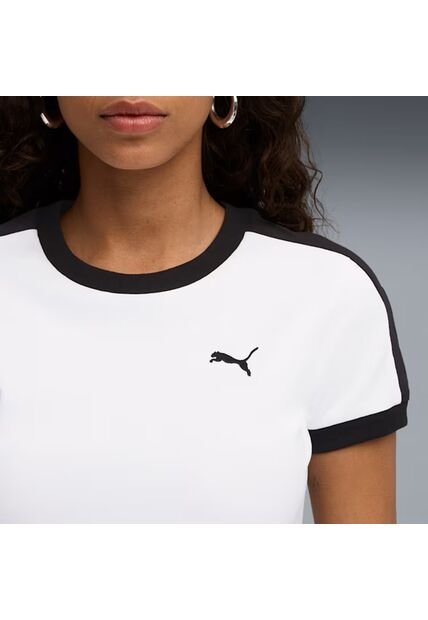 Camiseta Deportivas Puma Originales T7 Slim Blanco Mujer