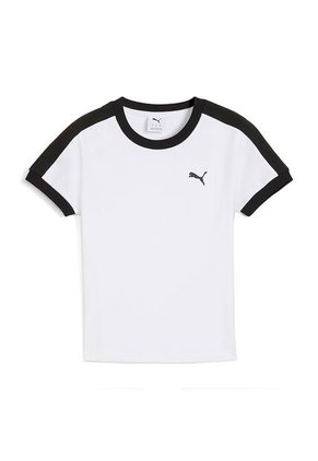 Camiseta Deportivas Puma Originales T7 Slim Blanco Mujer