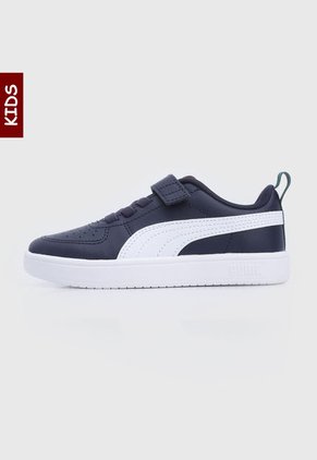 Tenis Lifestyle Azul Navy-Blanco Puma Kids Rickie AC PS