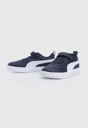 Tenis Lifestyle Azul Navy-Blanco Puma Kids Rickie AC PS