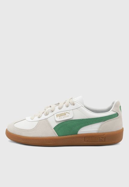 Tenis Lifestyle Blanco-Marfil-Verde PUMA Palermo