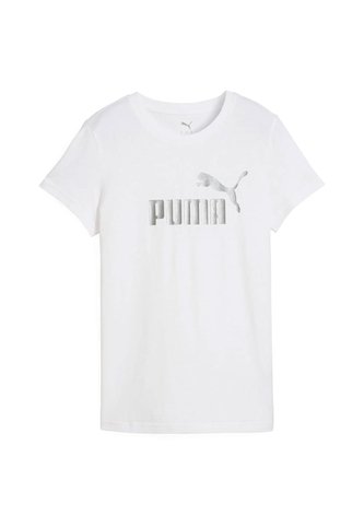 Camisa Tshirt Marca Puma Ess Metallic Original Blanco Mujer Puma